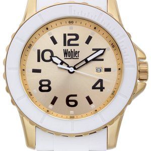 Wohler Wolfgang Mens Watch, White Silicone Coated